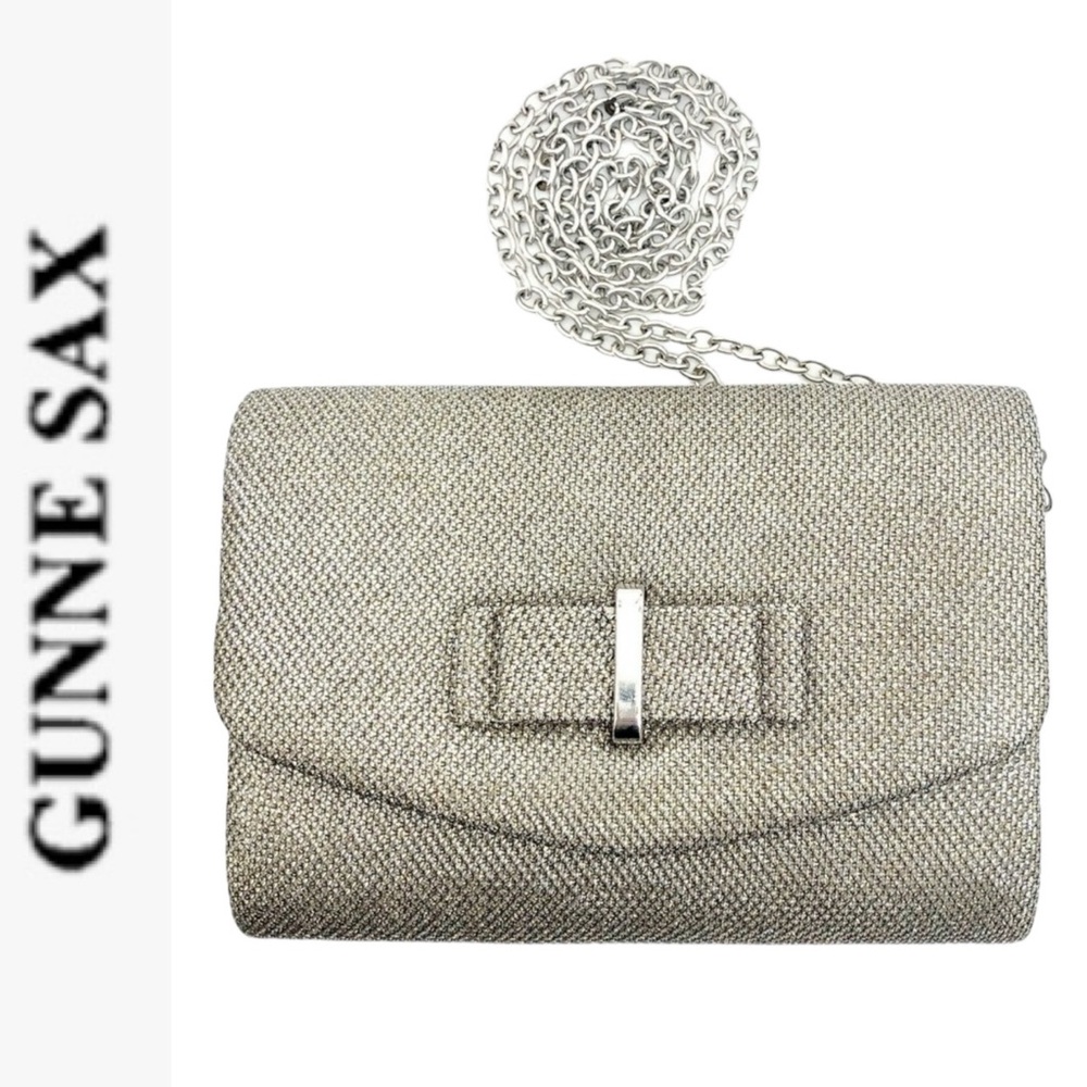 GUNNE SAX BY JESSICA MCCLINTOCK REMOVABLE CHAIN CROSSBODY FLAP CLUTCH *NWT*